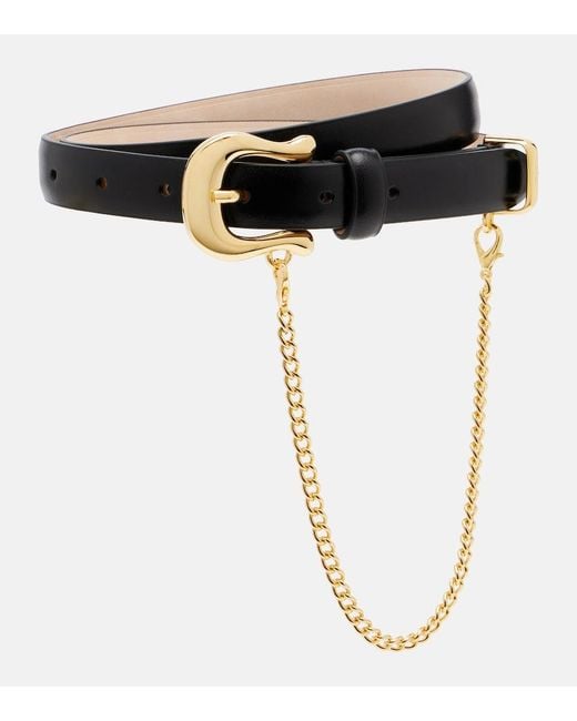 DEHANCHE Black Luzia Leather Belt