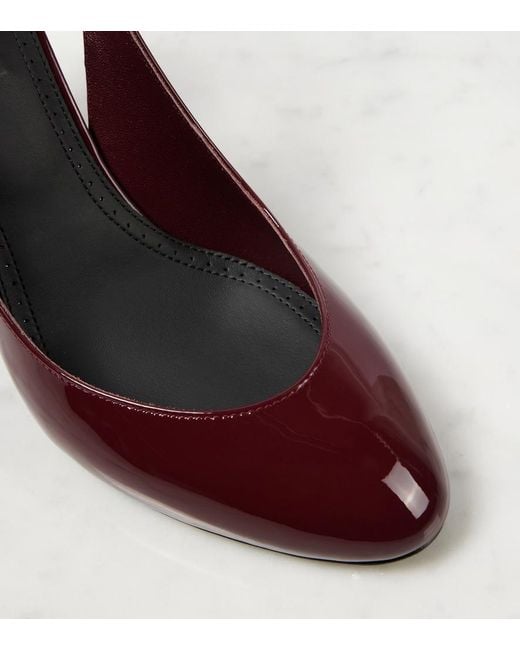 Alaïa Red Decollete 90 Patent Leather Pumps