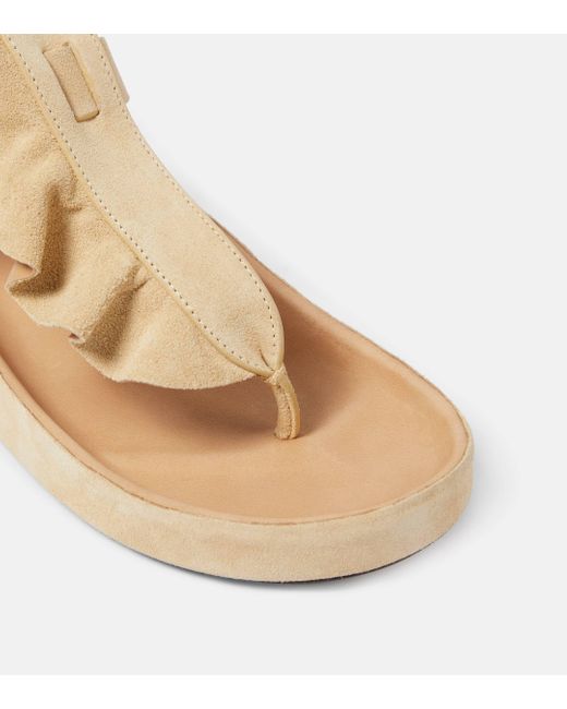 Sandales Isela en daim Isabel Marant en coloris Natural