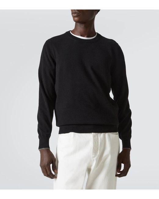 Pullover di Brunello Cucinelli in Black da Uomo