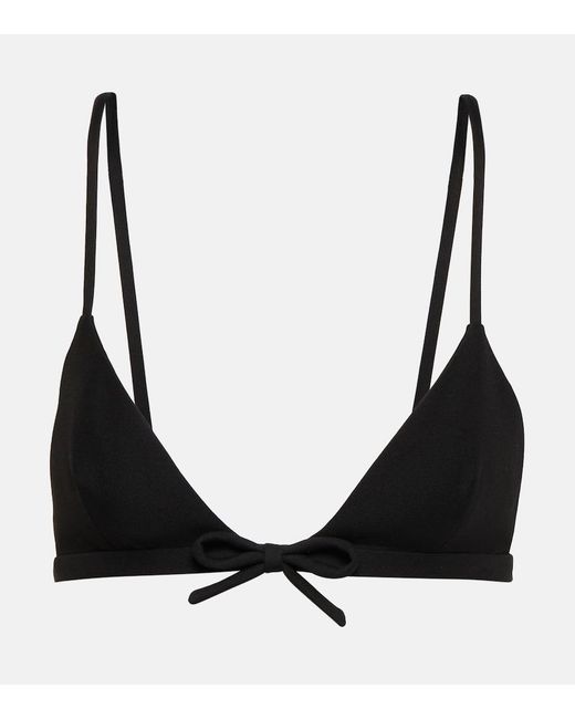 Valentino Black Wool And Silk Bralette