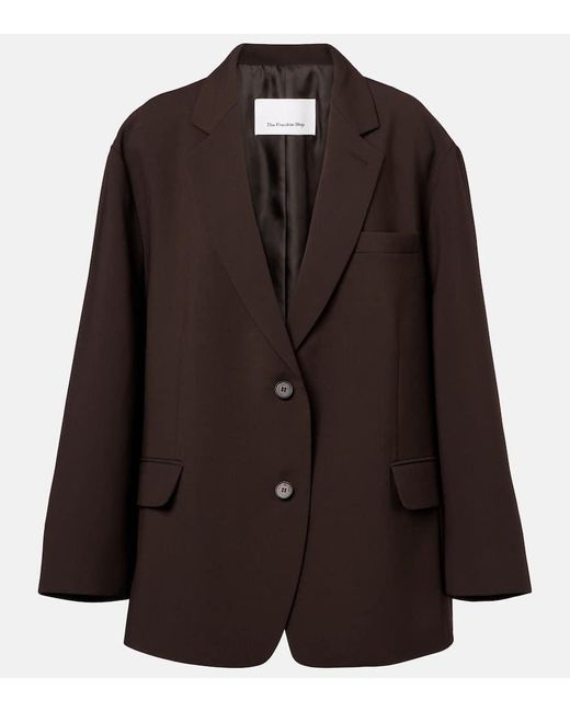 Frankie Shop Brown Bea Oversized Blazer