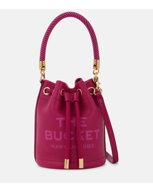 Marc Jacobs Red The Mini Leather Bucket Bag