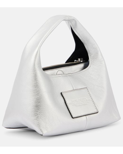 Marc Jacobs White The Sack Mini Leather Tote Bag