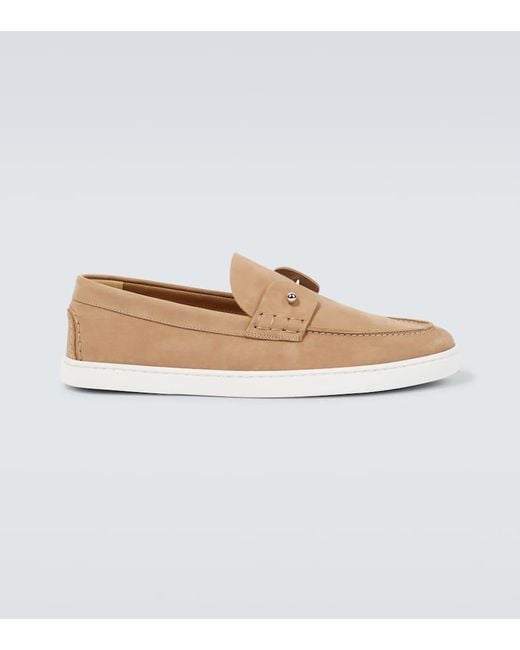 Nauticos Chambeliboat De Piel Christian Louboutin de hombre de color White