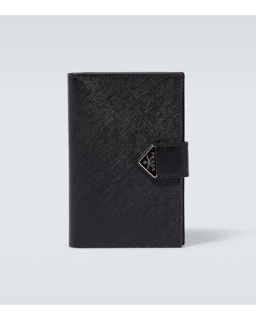 Prada Black Saffiano Leather Billfold Wallet for men