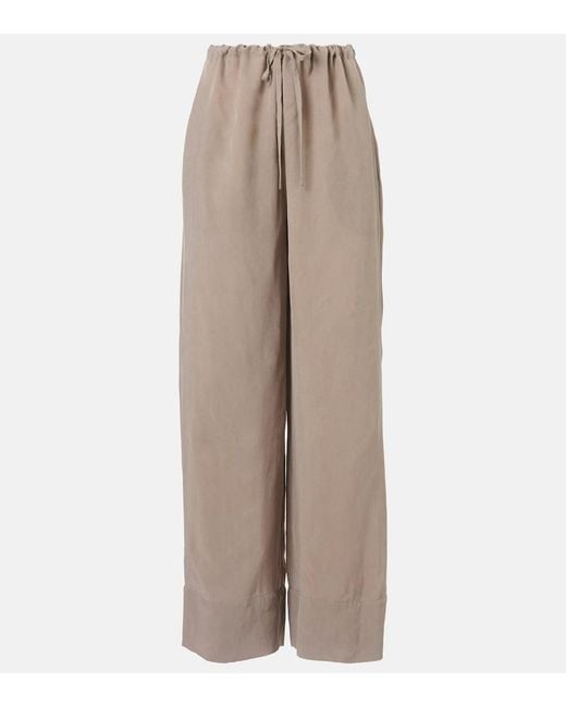 The Row Natural Enea Wide-Leg Pants