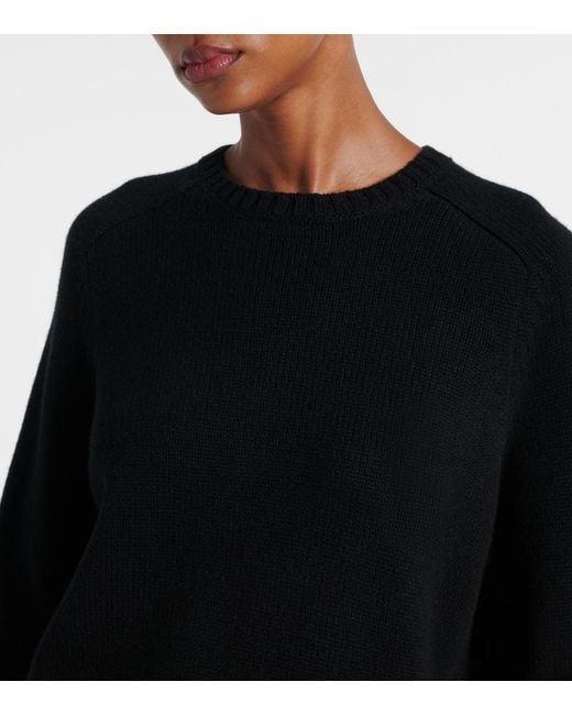 Loro Piana Black Parksville Cashmere Sweater