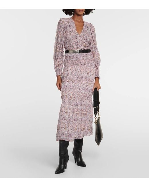 Isabel Marant Pink Bedrucktes Top Nibel