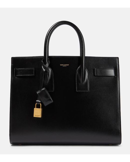 Sac De Jour Small En Cuir Saint Laurent en coloris Black