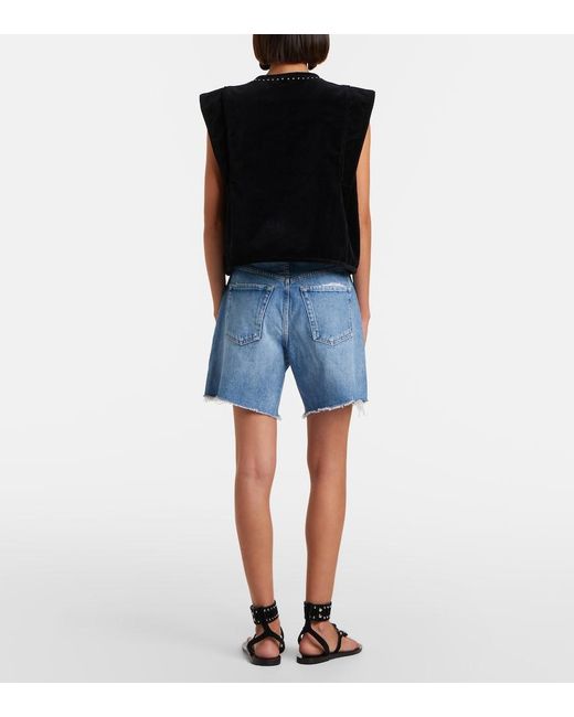 Citizens of Humanity Blue Marlow Denim Shorts