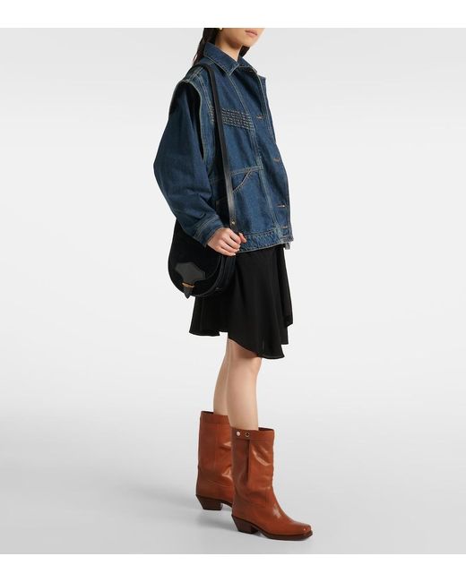 Isabel Marant Brown Ademe Leather Ankle Boots