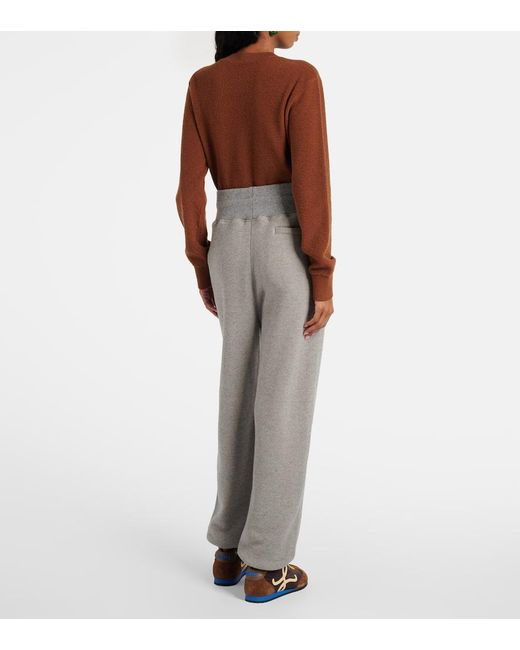 Pantalones Deportivos De Mezcla De Algodon Loewe de color Gray