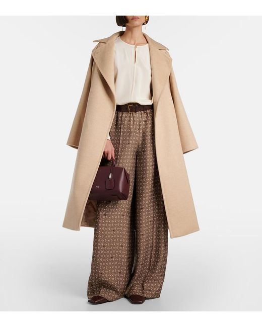 Max Mara Natural Mitico Silk-Blend Cady Top