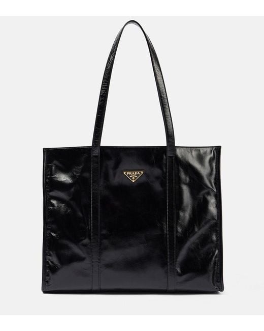 Prada Black Tote Bag Large Aus Leder