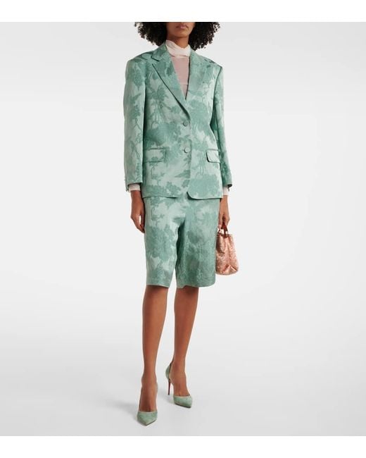 Christian Louboutin Green Iriza 85 Suede Pumps