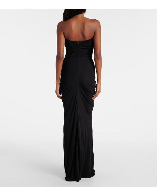 Christopher Esber Black Disconnect Stone Gown