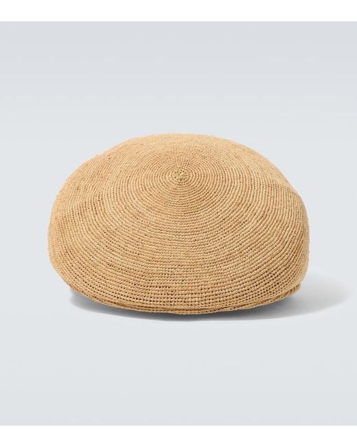Borsalino Natural Miami Crochet Straw Hat for men