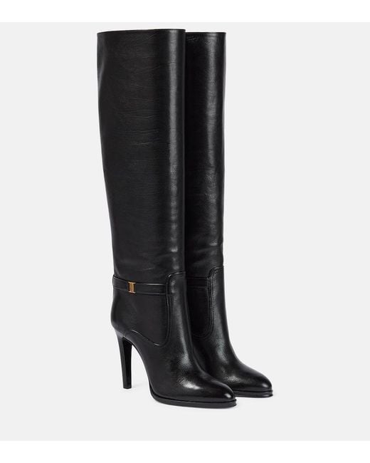 Saint Laurent Black Diane Boots