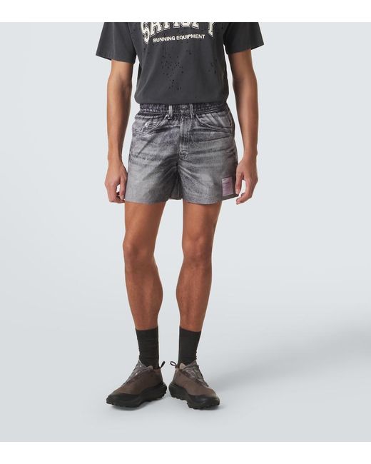Satisfy Gray Peaceshell 5" Trompe L'Oil Shorts for men