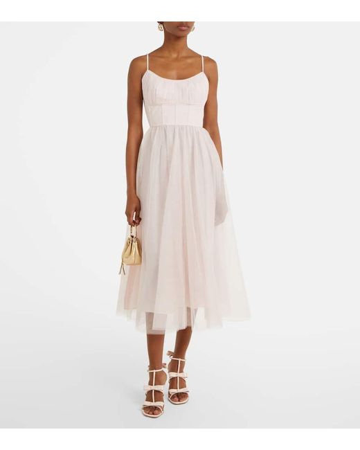 zimmermann pink corset dress Zimmermann Alchemy Cream Floral Beaded Corset Mini Dress