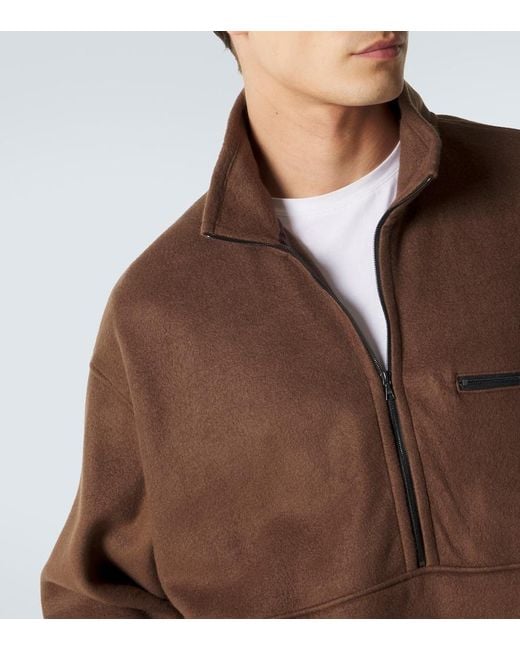 Pull En Soie Auralee pour homme en coloris Brown