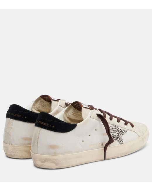 Golden Goose Deluxe Brand White Super-Star Leather Sneakers