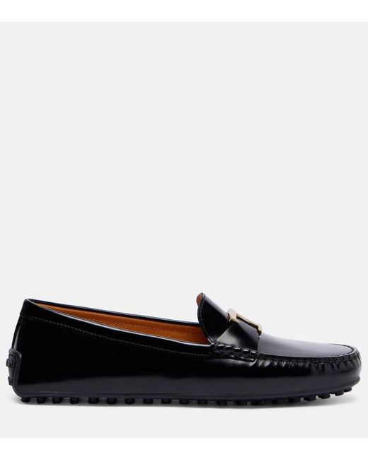 Tod's Black Loafers T Timeless Aus Leder