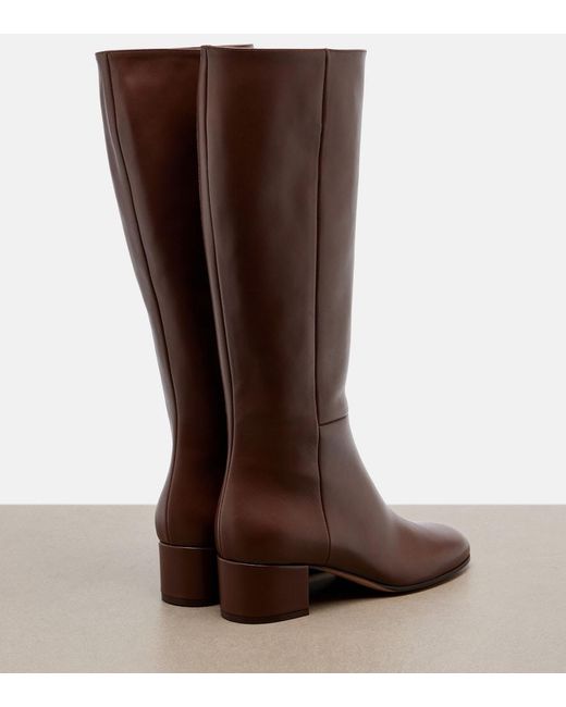Gianvito Rossi Brown Joelle Leather Knee-High Boots