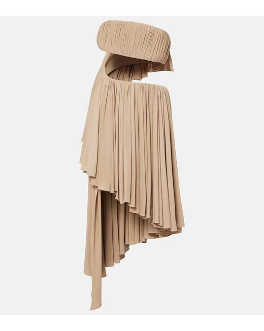 Alaïa Natural Minikleid Aus Jersey