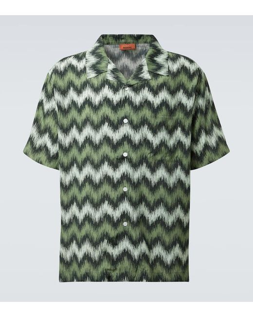 Camisa Bowling En Zigzag Missoni de hombre de color Green