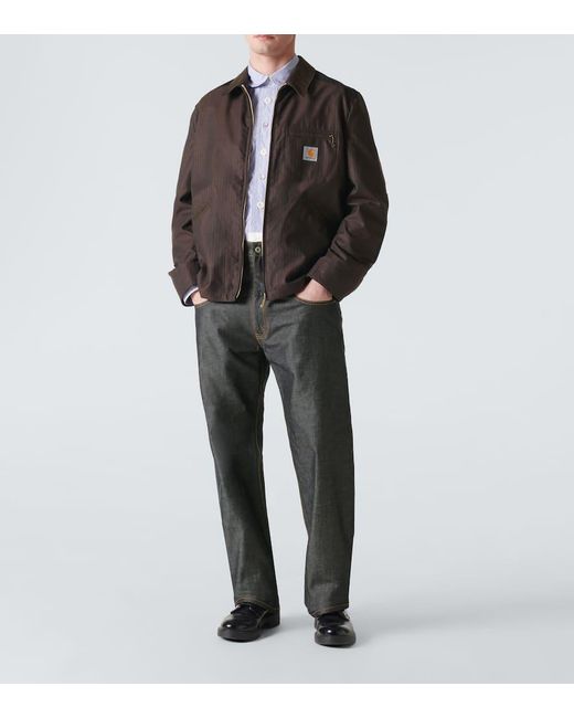 Junya Watanabe Gray X Levi's Cotton Twill Straight Pants for men
