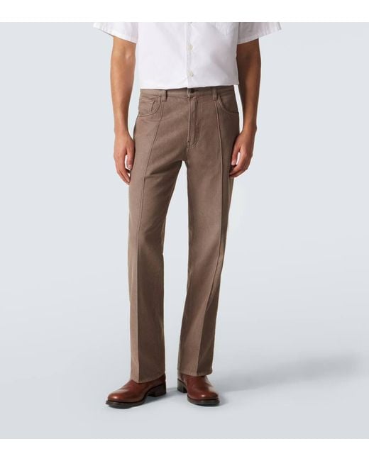 Prada Brown Straight Jeans for men