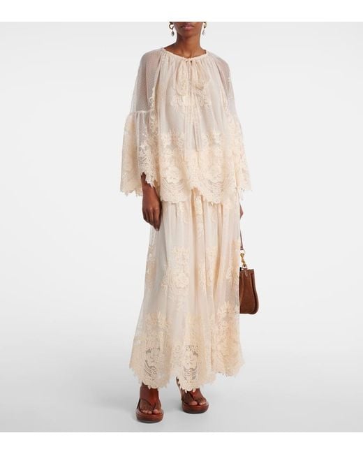 Zimmermann Natural Schluppenbluse Hypnotic Aus Spitze