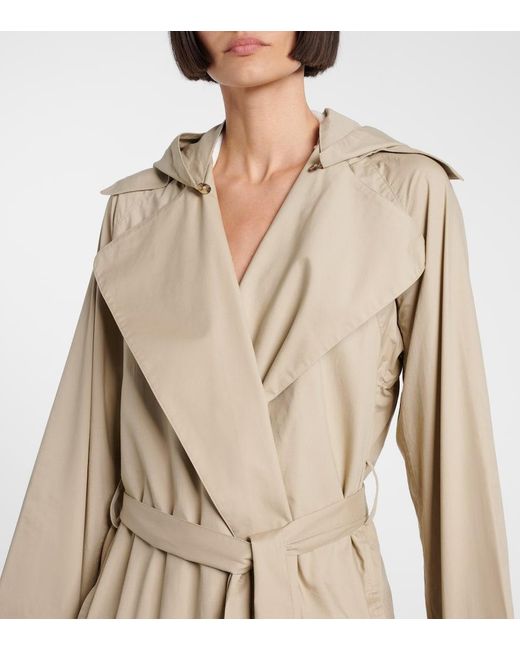 AYA MUSE Natural Cotton Gabardine Trench Coat