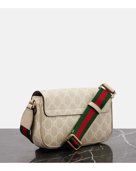 Gucci Natural Ophidia Canvas Crossbody Bag