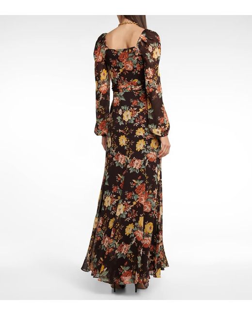 Vestido Largo Avani De Seda Veronica Beard de color Multicolor