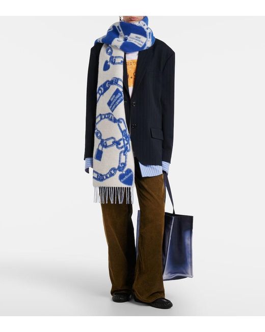 Sciarpa di Acne in Blue