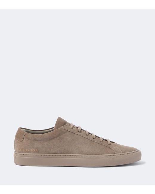 Common Projects Brown Achilles Suede Sneakers for men