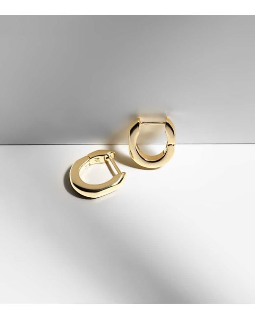 Boucles D'Oreilles City Link En Plaque Or Jennifer Fisher en coloris White