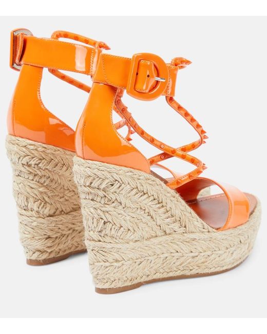Christian Louboutin Multicolor Wedge-Sandalen Chocazeppa 120