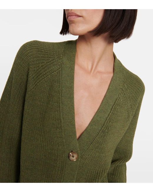 Cardigan Marilyn En Mezcla De Lana Velvet de color Green