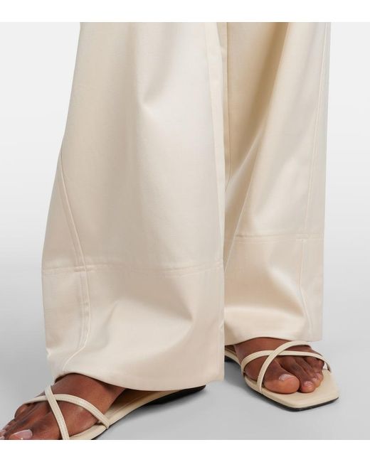 Totême Natural High-Rise Wide-Leg Pants