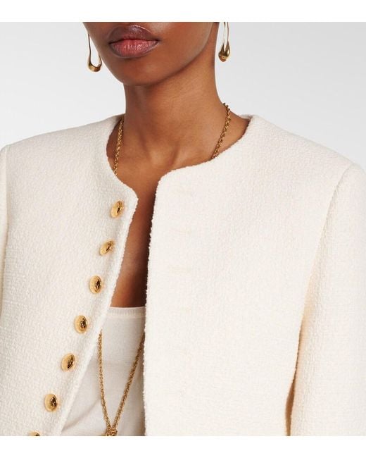 Nili Lotan Natural Patti Cotton-Blend Boucle Jacket