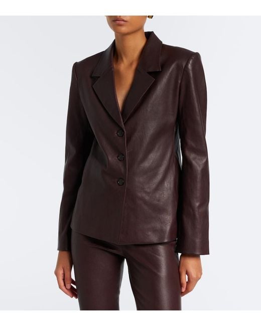 Blazer Helly De Piel Stouls de color Brown