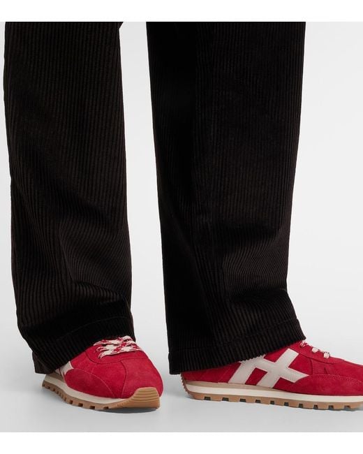 Hogan Red 86Er Suede Sneakers