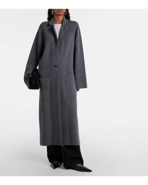 Lisa Yang Gray Mantel Amie Aus Cashmere