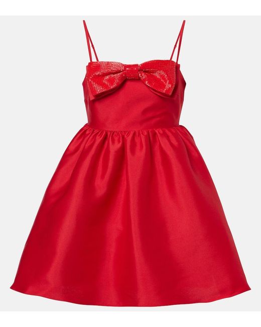 Robe A Noud Self-Portrait en coloris Red