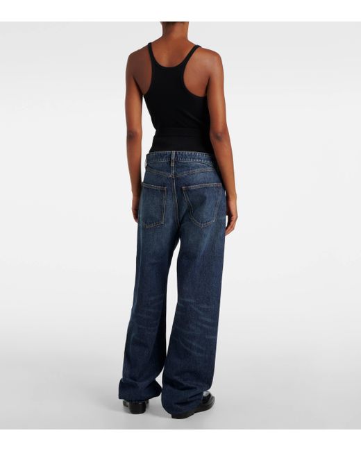 Sportmax Blue Afoso Wide-leg Jeans