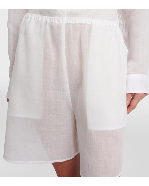 Shorts De Ramio Totême  de color White